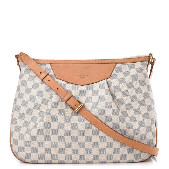 Authentic Louis Vuitton Damier Azur Siracusa MM Shoulder Bag - Picture 1 of 14